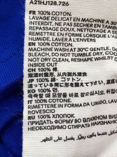 商品画像：Tシャツ/XS/コットン/BLU 4