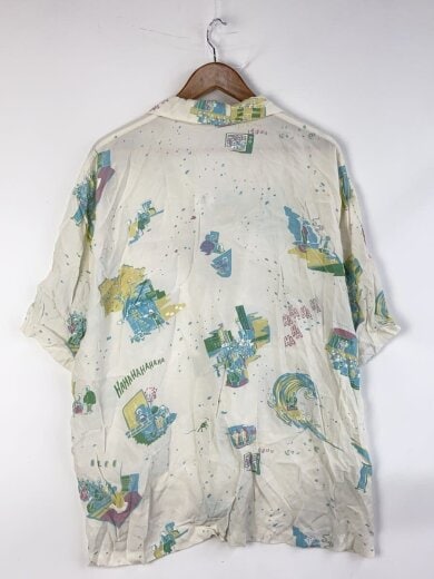商品画像：アロハシャツ/XL/レーヨン/WHT 2