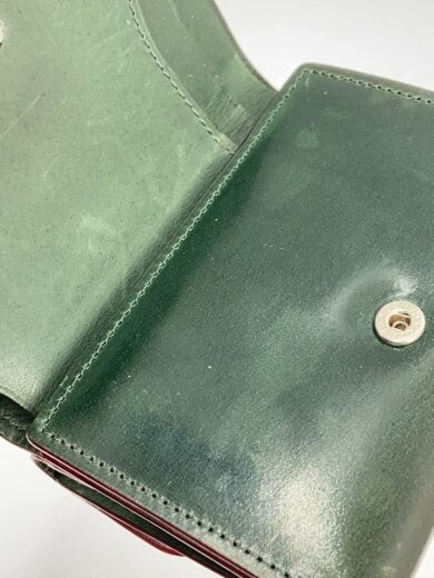 商品画像：3つ折り財布/レザー/GRN/メンズ 9