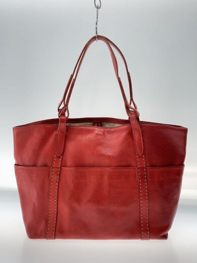 商品画像：トートバッグ/レザー/RED/無地 3