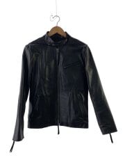レザージャケット・ブルゾン/L/牛革/BLK
