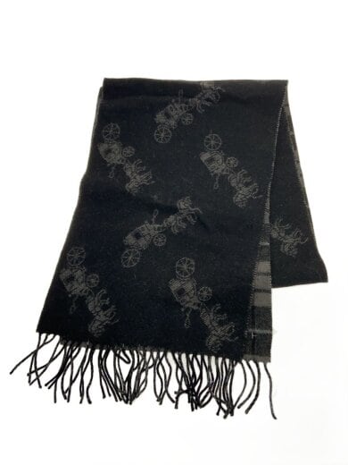 商品画像：マフラー/ウール/BLK/メンズ/888-262-6224// 1