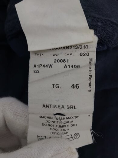 商品画像：サイドジップ/ストレートパンツ/46/リネン/NVY 5