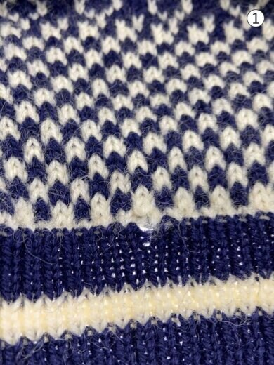 商品画像：バーズアイ/VOLUND/ニット・セーター(厚手)/L/ウール/NVY 5