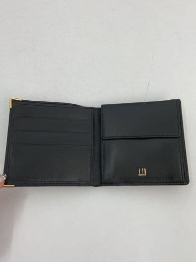 商品画像：2つ折り財布/レザー/BLK/無地/メンズ 4