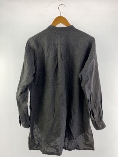 商品画像：長袖シャツ/1/リネン/GRY/無地 2