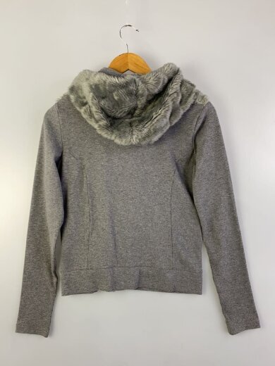 商品画像：ダブルジップパーカー/S/コットン/GRY/無地 2