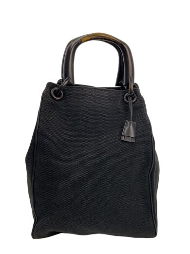 商品画像：ハンドバッグ/コットン/BLK/無地// 1