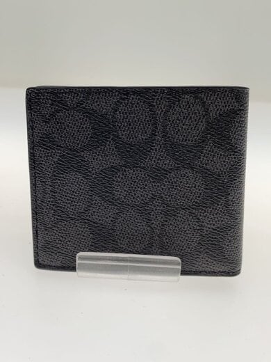 商品画像：2つ折り財布/レザー/BLK/メンズ// 2