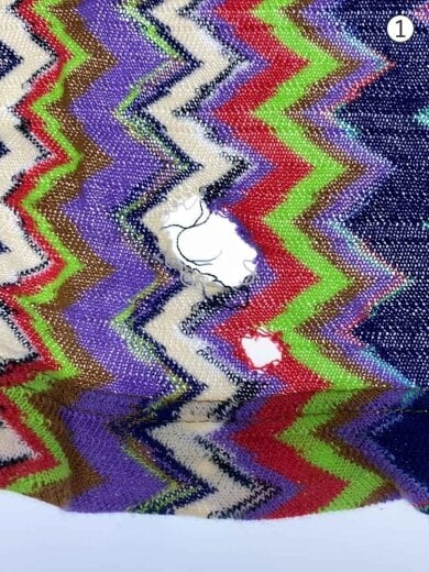 商品画像：幾何学長袖ワンピース/L/ウール/マルチカラー/無地// 5