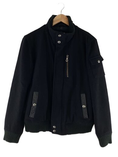 商品画像：ジャケット/L/ウール/BLK/無地/2U5-6135 1