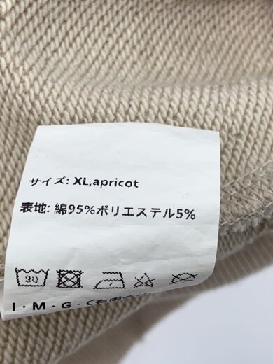 商品画像：H GANG X/ジップパーカー/XL/コットン/BEG/無地 4