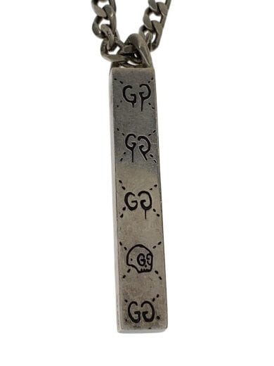 商品画像：ゴーストネックレス/プレート/SV925/SLV/トップ有/メンズ 1