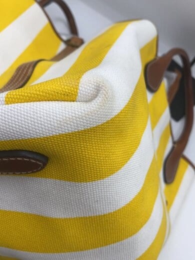 商品画像：ポニーロゴ刺繍/トートバッグ/キャンバス/YLW/ストライプ 8