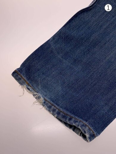 商品画像：W32L34/ボタン裏J22/90s/ボトム/32/コットン/IDG/無地/505 5