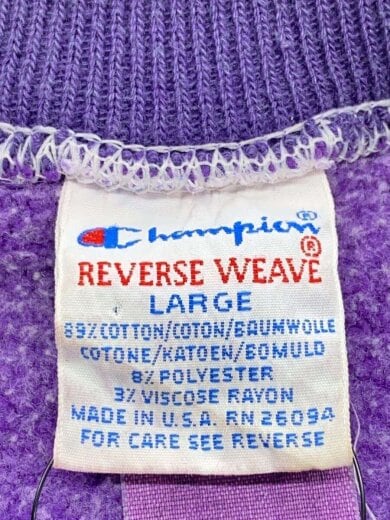 商品画像：90s/REVERSE WEAVE/USA製/スウェット/L/コットン/PUP/無地 3