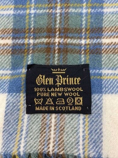 商品画像：マフラー/ウール/BLU/チェック/レディース 2