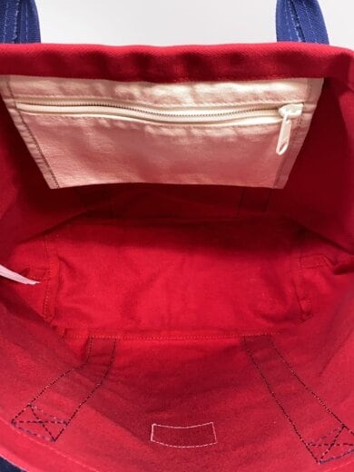 商品画像：トートバッグ/キャンバス/RED/無地// 6