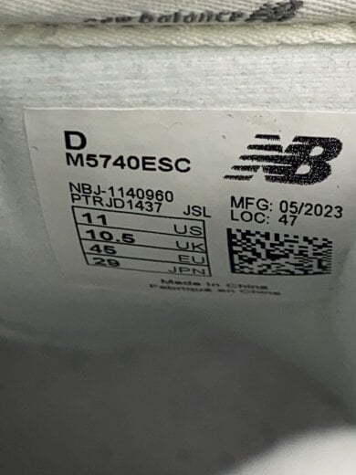 商品画像：M5740/ホワイト/29cm/WHT// 5