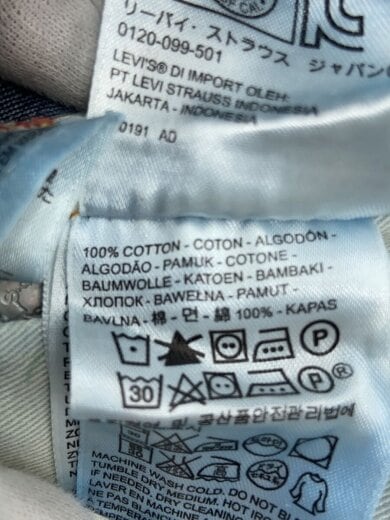 商品画像：501z xx/ウォッシュド/セルビッジ/pc9-50154-0067/w32l32 6