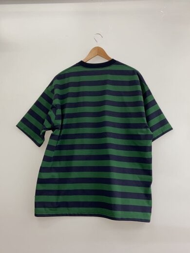 商品画像：Tシャツ/L/ポリエステル/GRN/ストライプ/BE-36024 2