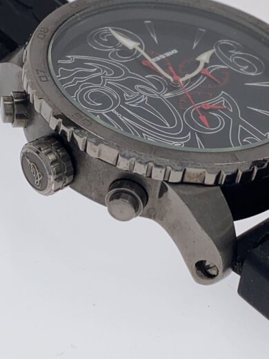 商品画像：クォーツ腕時計/アナログ/ラバー/BLK/BLK/DZMC-0001 6