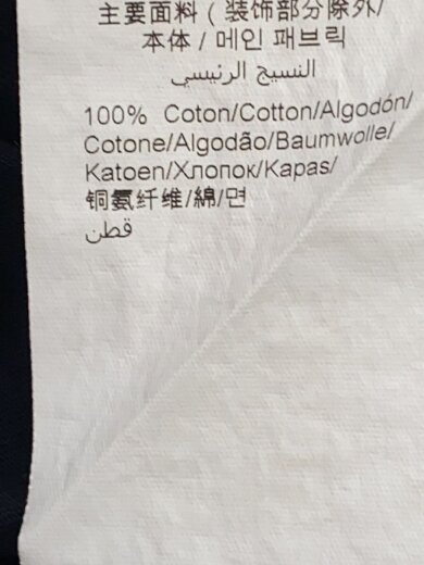 商品画像：Tシャツ/M/コットン/BLK 4