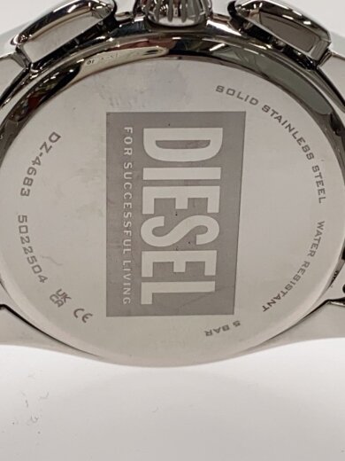 商品画像：クォーツ腕時計/アナログ/ステンレス/BLK/SLV/SS/DZ-4683 3