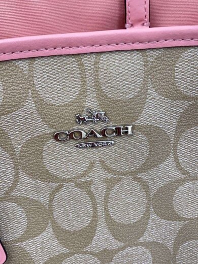 商品画像：トートバッグ/レザー/BEG/総柄/F57842 5