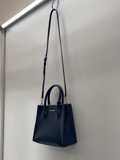 商品画像：ショルダーバッグ/レザー/NVY/無地/AV-2404 2