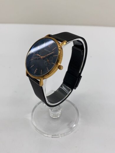 商品画像：クォーツ腕時計/アナログ/ステンレス/BLK/BLK/SS/14236-166 2