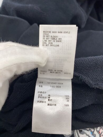 商品画像：ジップパーカー/S/コットン/BLK/101254012004// 5