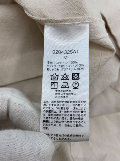 商品画像：長袖ワンピース/M/コットン/CRM/無地/020432SA1 4