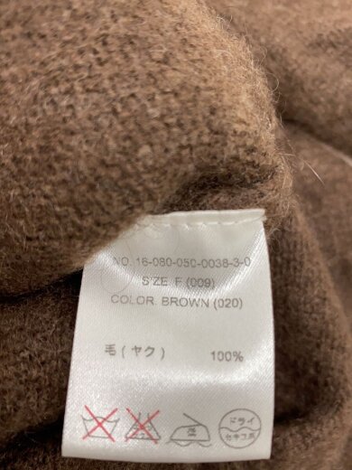 商品画像：ニット・セーター(厚手)/FREE/ウール/BRW/無地/16-080-050-0038-3-0// 4