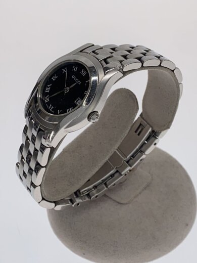 商品画像：クォーツ腕時計/アナログ/ステンレス/BLK/SLV/5500L 2