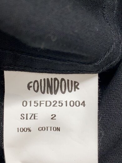 商品画像：FOUNDOUR/長袖シャツ/2/コットン/BLK/015FD251004 4