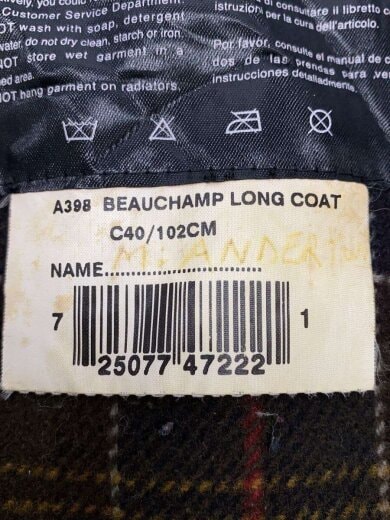 商品画像：コート/--/コットン/KHK/BEAUCHAMP LONG COAT 4