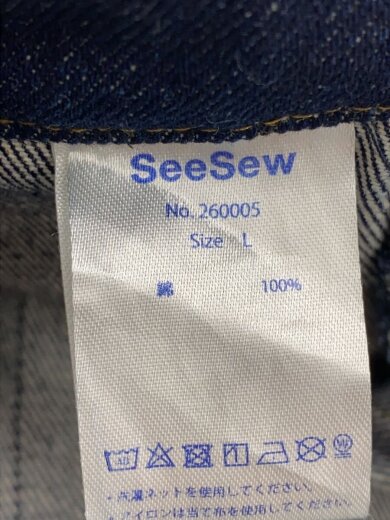 商品画像：SeeSew/ボトム/L/デニム/IDG/260005/DENIM CURVE PANTS// 5