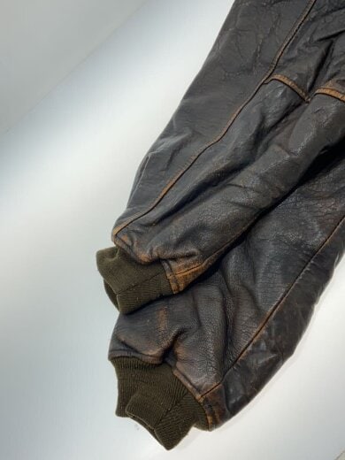 商品画像：G-1 A-2/レザージャケット・ブルゾン/L/ナイロン/BRW/無地 4