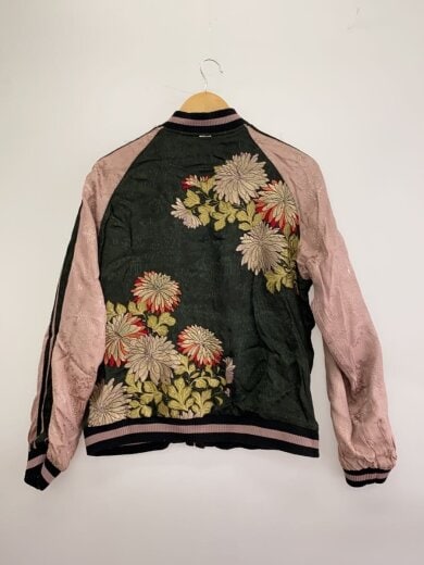 画像：SCRIPT 花旅楽団スカジャン/M/レーヨン/BLK/刺繍/リバーシブル/※汚れあり7