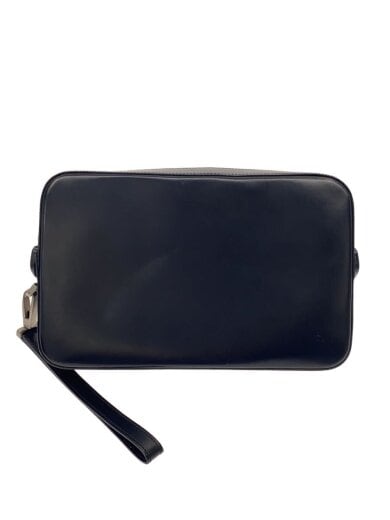 商品画像：セカンドバッグ/レザー/BLK/無地 1