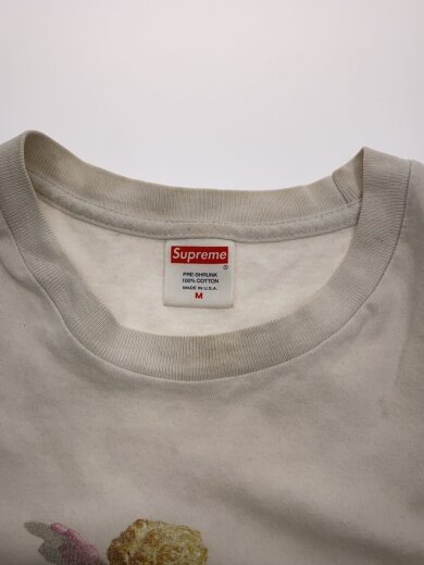 商品画像：Tシャツ/M/コットン/CRM/プリント/※首元、肩汚れあり/※毛玉あり/キューピット// 3