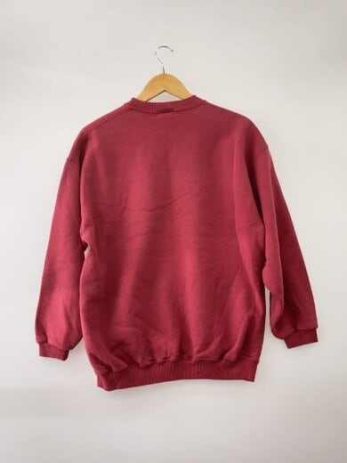 商品画像：90s/ブランクスウェット/L/コットン/RED/無地/USA製// 2