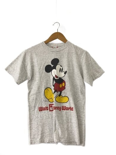 商品画像：Tシャツ/S/コットン/GRY/USA製/ミッキー/プリント/90s// 1