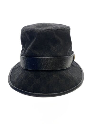 商品画像：バケットハット/M/コットン/BLK/総柄/レディース/735219 4HG53 1
