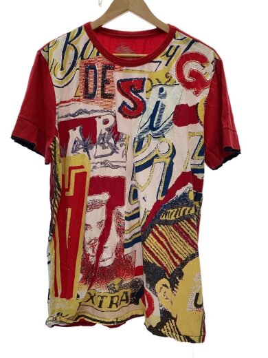 商品画像：Tシャツ/--/コットン/RED/総柄// 1