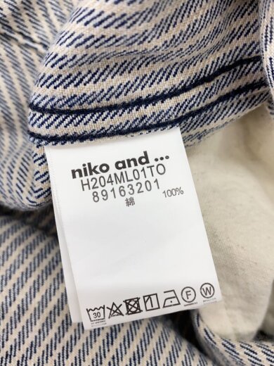 商品画像：オーバーオール/2/コットン/BLU/ストライプ/H204ML01TO 4