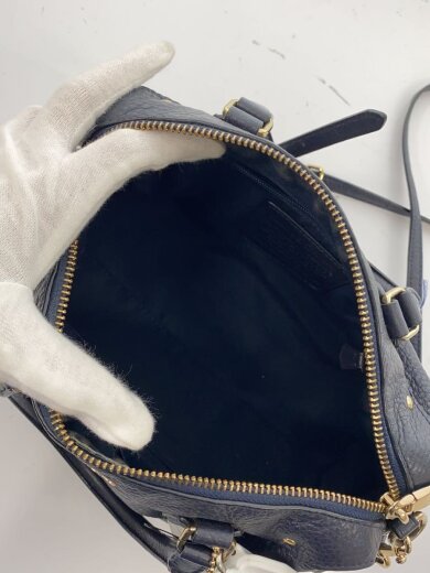 商品画像：ショルダーバッグ/レザー/NVY/無地 6