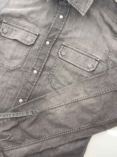 商品画像：長袖シャツ/M/コットン/グレー 7