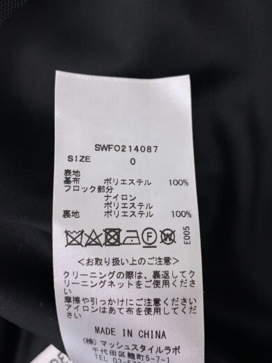 商品画像：半袖ワンピース/0/ポリエステル/BLK/SWFO214087 4